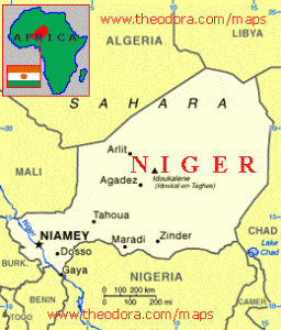 niger africa map